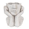 Cementový květináč WOMAN Clayre & Eef 6TE0498L 20x17x22 cm