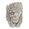 Cementový květináč WOMAN Clayre & Eef 6TE0500 27x22x31 cm