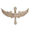 Nástěnná dekorace CROSS WITH WINGS Clayre & Eef 6H2384 48x3x31 cm