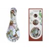 Carmani - Porcelánová lžíce na odkládání Příborů a vařeček Květy - 23,5 x 9,5 x 2,5 cm