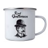 Bohemia Gifts Plechový smaltový hrnek 350 ml pro muže - real gentleman