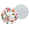 Carmani - Skleněné krájecí prkénko kulaté rozkvetlé Pivoňky - Ø 30 cm