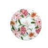 Carmani - Skleněné krájecí prkénko kulaté rozkvetlé Pivoňky - Ø 30 cm