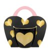 DP - Porcelánový hrnek v srdci Zlaté plné srdce na černém podkladu - 460 ml