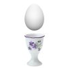 Kalíšek na vejce fialky s fialovou linkou - ø 50 mm, výška 78 mm