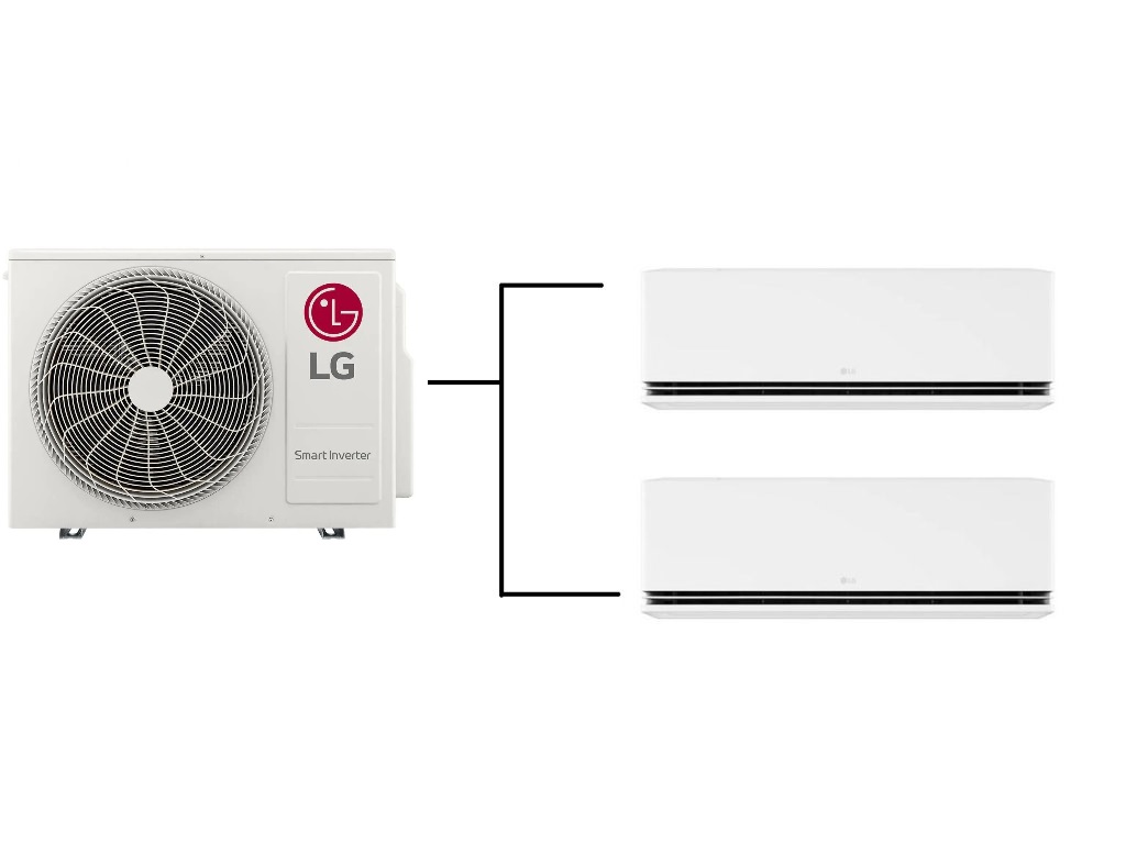 Klimatizace LG AI Air Premium 1+2 ( 2,5kW + 3,5kW) Multisplit R32