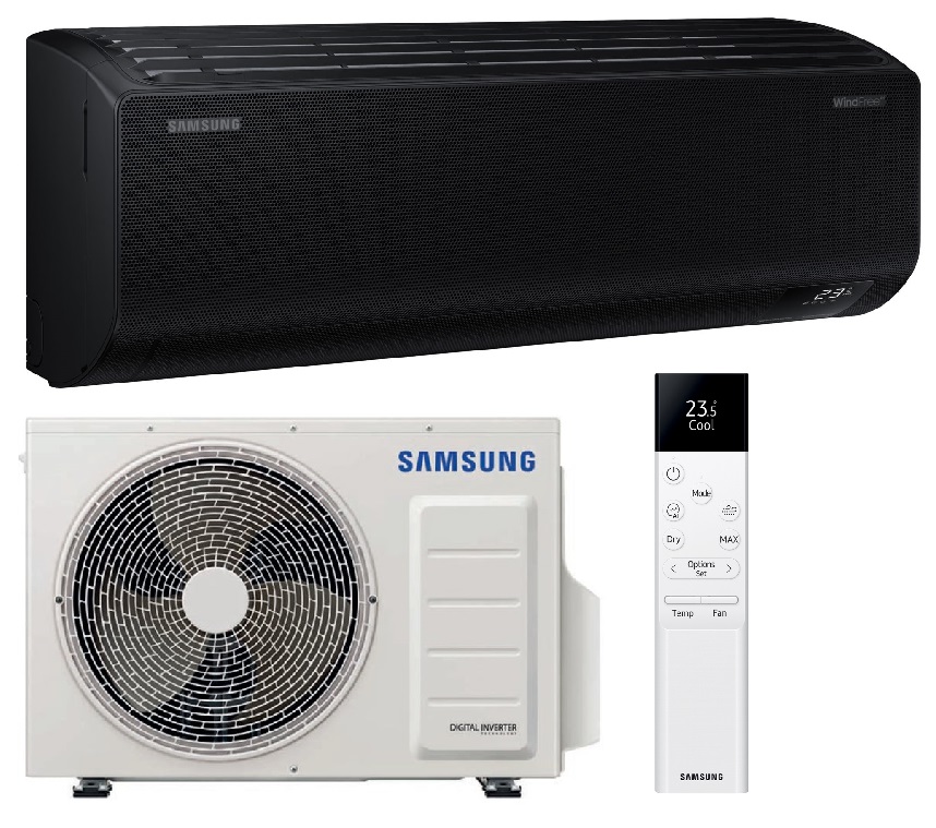 Klimatizace Samsung Wind Free Avant black S2 1+1 3,5kW R32