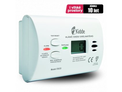 Kidde K7DCO detektor CO s alarmem (čidlo úniku plynu)