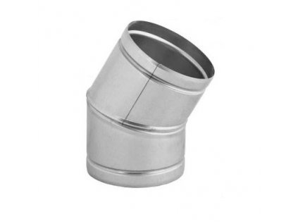 Koleno pevné s úhlem 45° (Ø180 mm, tl.1,0 mm)