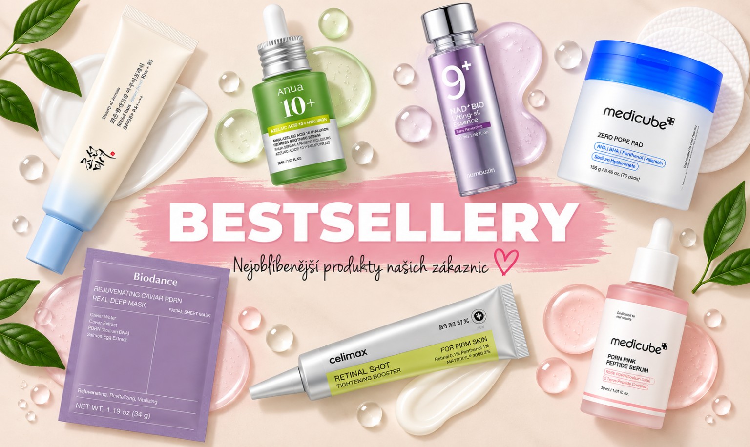 Nejprodávanější produkty e-shopu pro krásu i zdraví Vaší pleti