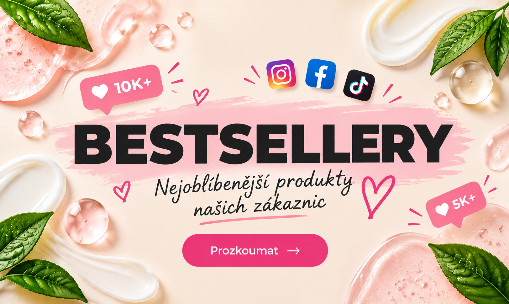 Nejprodávanější produkty e-shopu pro krásu i zdraví Vaší pleti