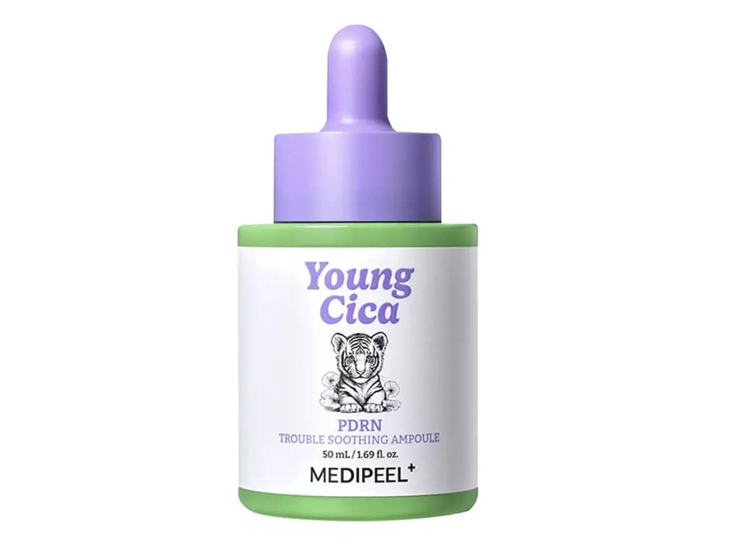 MEDIPEEL – Young Cica PDRN Trouble Soothing Ampoule – Zklidňující ampule s centellou a PDRN – 50 ml