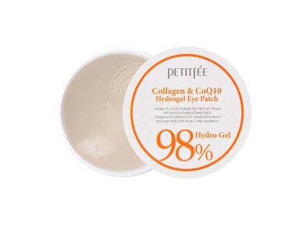Petitfee – Collagen & CoQ10 Hydrogel Eye Patch – Hydrogelové polštářky pod oči s kolagenem a koenzymem Q10 – 60 ks