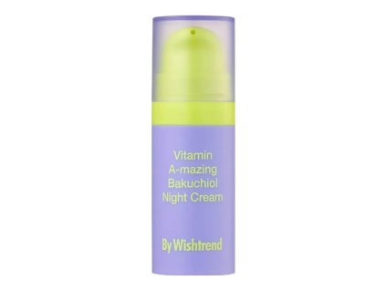 Noční krém s retinolem a bakuchiolem By Wishtrend Vitamin A-mazing Bakuchiol Night Cream (10 ml)