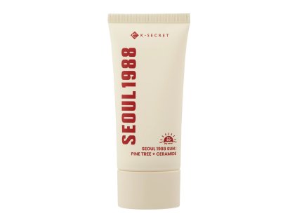 K-SECRET - SEOUL 1988 Sun: Pine Tree + Ceramide SPF50+ PA++++ - Opalovací krém na obličej s ceramidy a peptidy - 50 ml