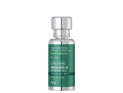 VT Cosmetics – Cica Reti-A Essence 0.7 – Pleťová esence s retinolem a centellou pro obnovu a zpevnění pleti – 30 ml