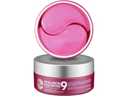 Polštářky pod oči Hyaluron Rose Peptide 9 Ampoule Eye Patch (60 ks)