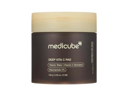 Medicube – Deep Vita C Pad – Rozjasňující tonerové polštářky s vitamínem C – 70 ks