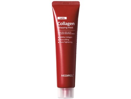 MEDIPEEL – Red Lacto Collagen Wrapping Mask – Zpevňující kolagenová maska pro zúžení pórů – 70 ml