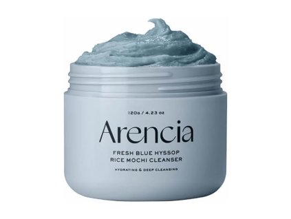 Arencia – Fresh Blue Hyssop Rice Mochi Cleanser – Multifunkční čisticí balzám s jílem a výtažkem z hyssopu – 120 g