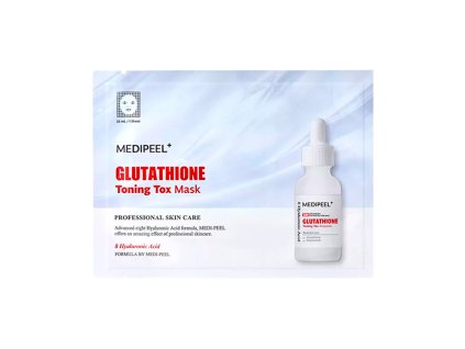 MEDIPEEL – Glutathione Toning Tox Mask – Rozjasňující pleťová maska s glutathionem – 1 ks