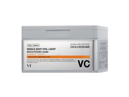 VT Cosmetics – Reedle Shot Vita-Light Brightening Mask – Rozjasňující plátýnkové masky s mikrojehličkami – 30 ks