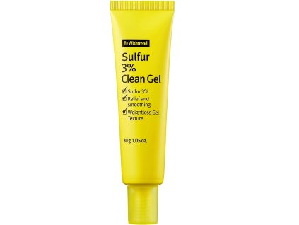 By Wishtrend – Sulfur 3% Clean Gel – Lokální gel na akné se sírou 3 % – 30 ml