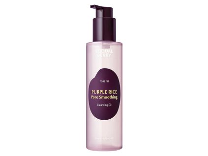 EQQUALBERRY – Purple Rice Pore Smoothing Cleansing Oil – Hydrofilní odličovací olej s fialovou rýží na vyhlazení pórů – 200 ml
