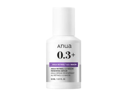 Anua – Nano Retinol 0.3% + Niacin Renewing Serum – Obnovující sérum s retinolem a niacinamidem – 30 ml