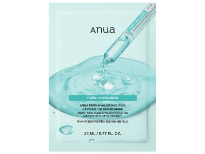 Anua – PDRN Hyaluronic Acid Capsule 100 Serum Mask – Hydratační pleťová maska s kyselinou hyaluronovou a PDRN – 1 ks