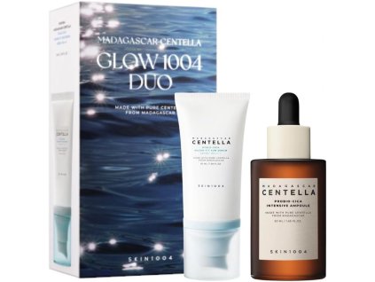 SKIN1004 – Madagascar Centella Glow 1004 Duo Set – Sun Serum SPF50 + Probio-Cica Ampule s centellou – 2 × 50 ml