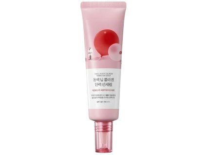 Round Lab – Camellia Deep Collagen Firming Sun Serum SPF50+ PA++++ – Opalovací sérum na obličej s kolagenem a kamélií – 50 ml