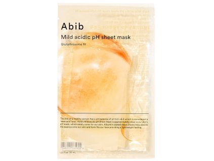 Abib - Mild Acidic pH Sheet Mask Glutathiosome Fit - Hydratační a rozjasňující plátýnková maska na obličej – 1 ks