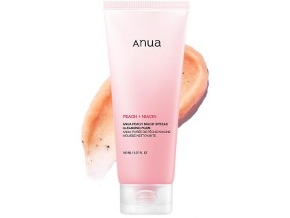 Anua – Peach Niacin Spread Cleansing Foam – Čisticí pěna na obličej s broskví a niacinamidem – 150 ml