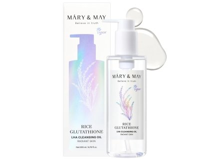 Mary & May – Rice Glutathione LHA Cleansing Oil – Čisticí olej s rýží, glutathionem a LHA – 200 ml