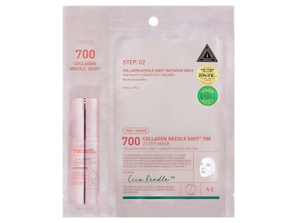 VT Cosmetics – Collagen Reedle Shot 700 2Step Mask – Dvoukroková liftingová maska s kolagenem a mikrojehličkami – 1,5 g + 27 g