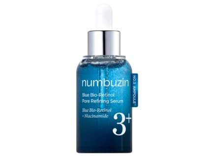 Numbuzin – No.3 Blue Bio-Retinol Pore Refining Serum – Liftingové sérum s bio-retinolem proti vráskám – 30 ml