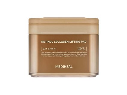 Mediheal – Retinol Collagen Lifting Pad – Tonizující pleťové polštářky s retinolem a kolagenem – 100 ks