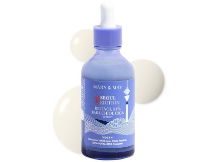 Mary & May – Retinol 0.1% Bakuchiol Cica Serum – Obnovující sérum s retinolem, bakuchiolem a centellou – 80 ml