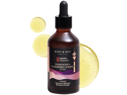 Mary & May – Idebenone + Blackberry Complex Serum – Antioxidační sérum proti stárnutí s idebenonem a ostružinami – 80 ml