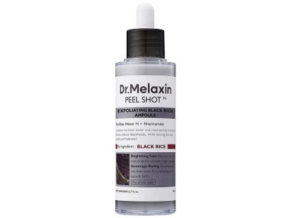 Dr.Melaxin – Peel Shot Exfoliating Black Rice Ampoule – Exfoliační ampule s extraktem z černé rýže – 80 ml