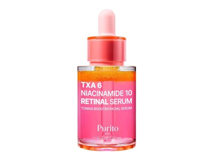 Purito – TXA 6 Niacinamide 10 Retinal Serum – Sérum s tranexamovou kyselinou, niacinamidem a retinalem – 30 ml