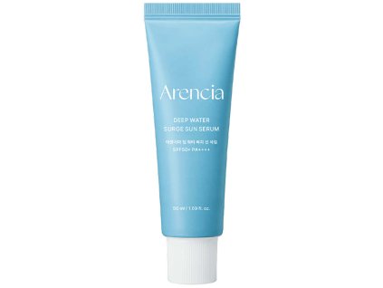 Arencia – Deep Water Surge Sun Serum SPF 50+ PA++++ – Hydratační opalovací sérum s PDRN a peptidy – 50 ml