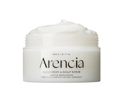 Arencia – Fresh Cloud Body & Scalp Scrub White Tea & Neroli – Tělový peeling s bílým čajem a neroli – 260 g