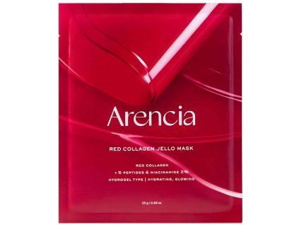 Arencia – Red Collagen Jello Mask – Hydrogelová maska s kolagenem a peptidy – 1 ks