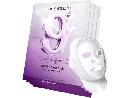 Numbuzin – No.9 NAD Bio Lifting-Sil Full Face Mask – Liftingová maska na obličej – 1 ks