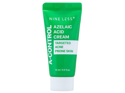 NINE LESS – A-Control Azelaic Acid Cream – Krém s kyselinou azelaovou pro problematickou pleť (mini balení) – 15 ml