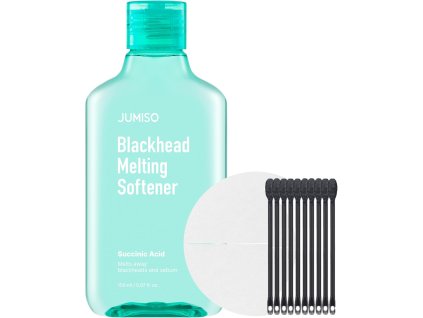 JUMISO – Blackhead Melting Softener Special Kit – Sada na odstranění černých teček – 150 ml + 40 tamponů + 10 tyčinek