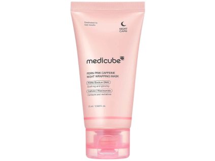 Medicube – PDRN Pink Caffeine Night Wrapping Mask – Noční pleťová maska s PDRN a kofeinem – 75 ml