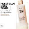 Anua – Rice 70 Glow Milky Toner – Hydratační toner s výtažkem z rýže – 250 ml